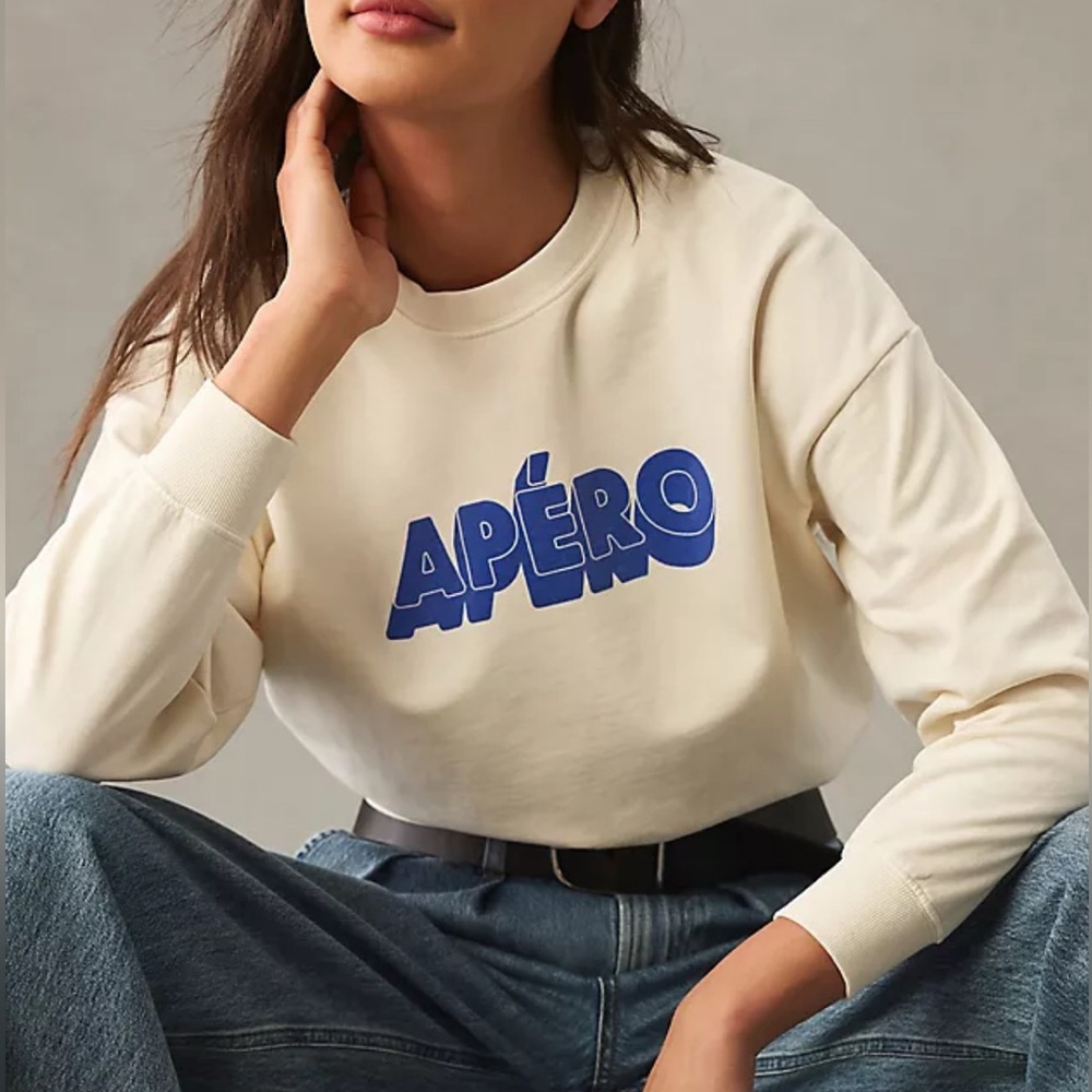 Clare V Apero Le Drop Sweatshirt
